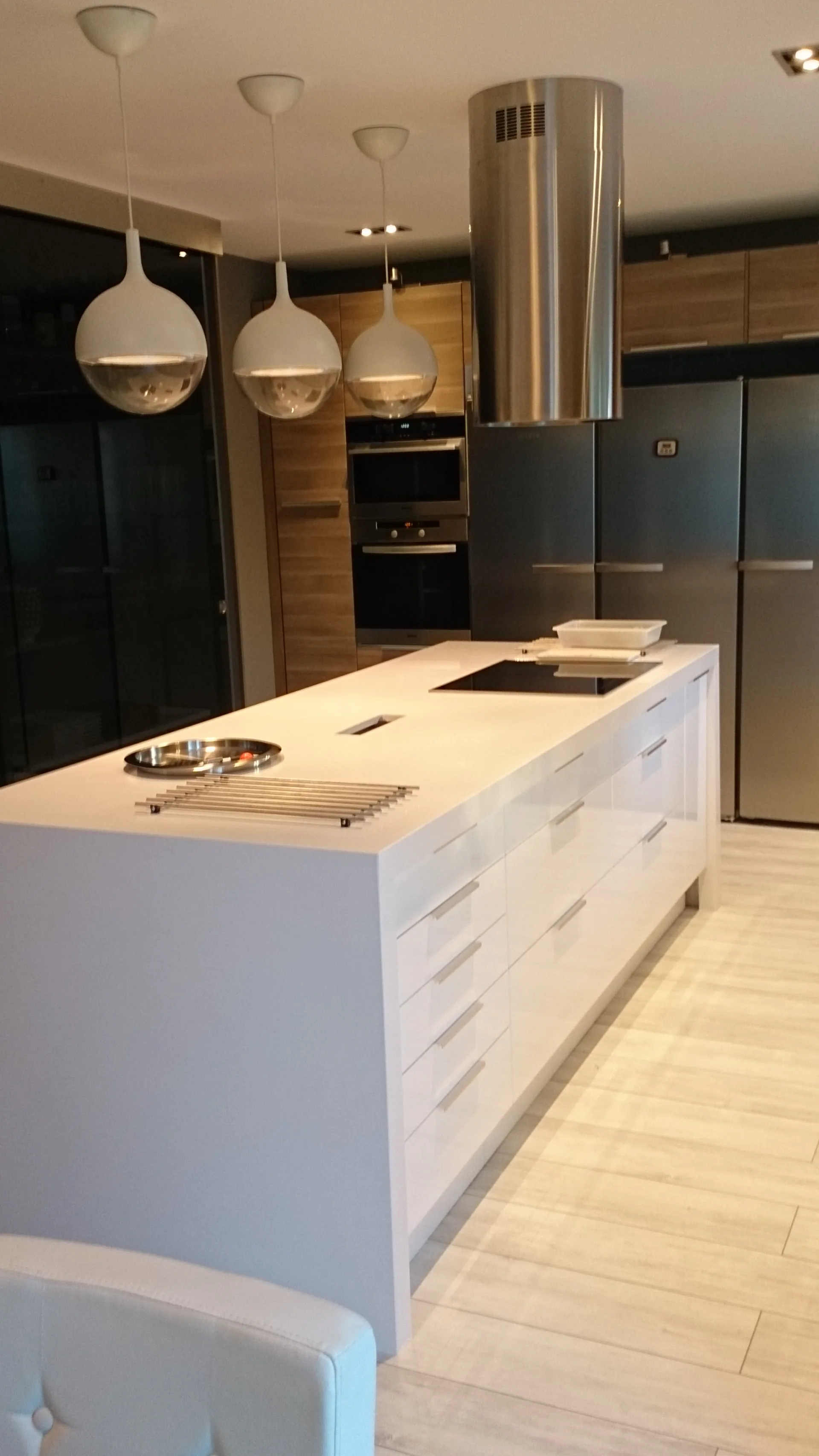 Cocina abierta con isla