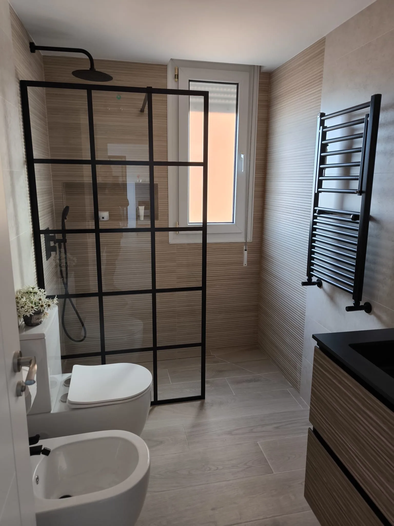 Baño con mampara