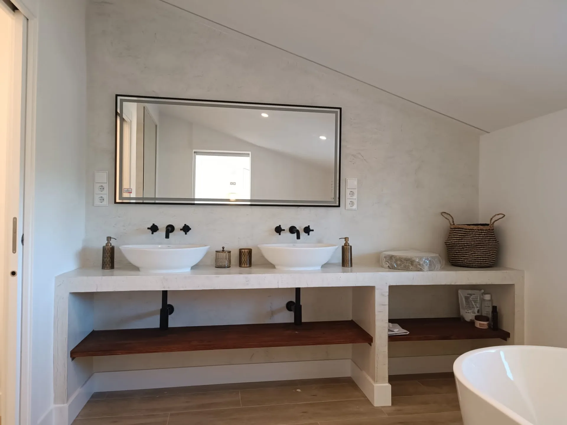 Baño en microcemento